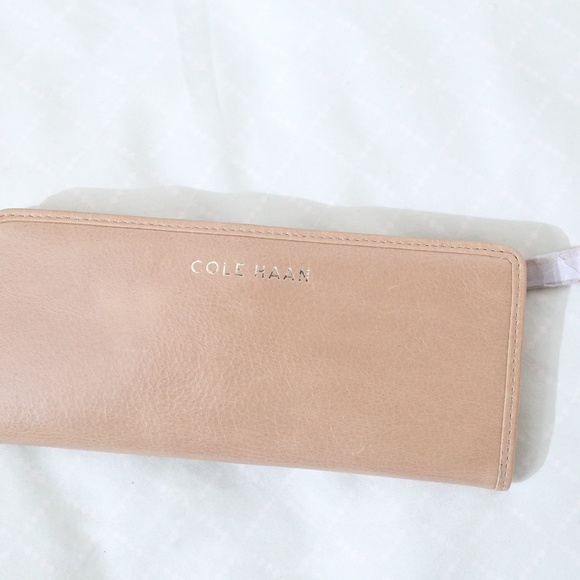 NWT Cole Haan tan long wallet